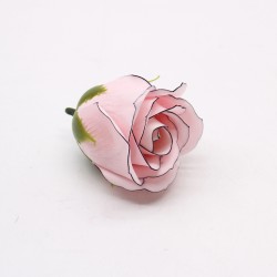 rose en rose bord noir - roses de savons
