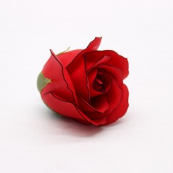 Rose rouge bord noir - roses de savons