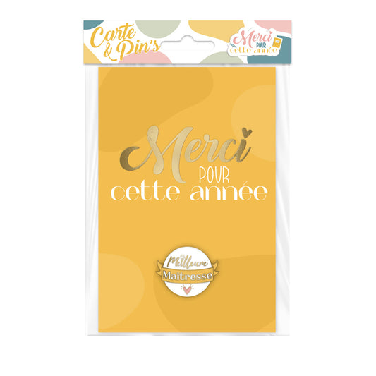 Carte et pin s "maitresse